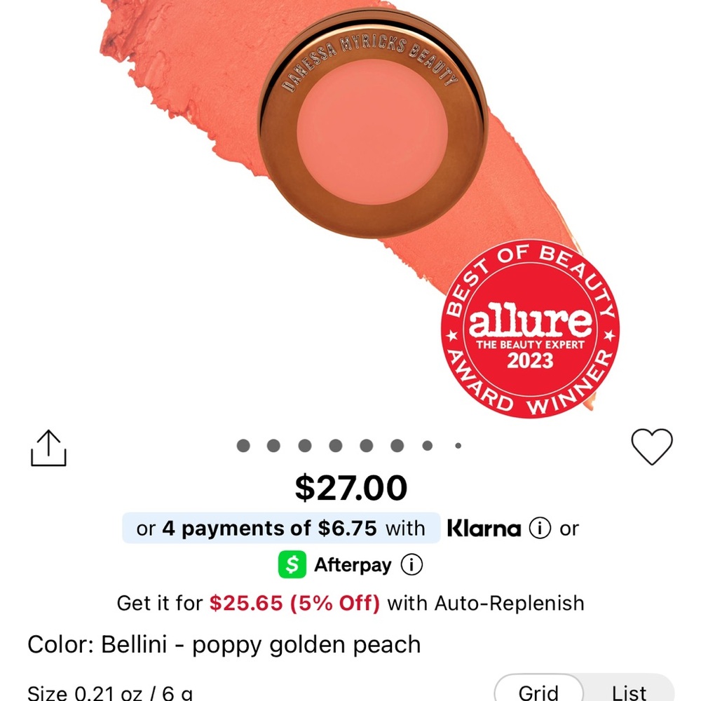 Danessa Myricks Beauty Blush in Bellini - Poppy Golden Peach